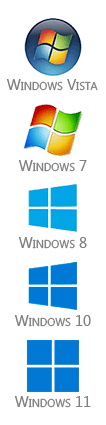 Compatible avec Windows Vista / 7 / 8 / 10 / 11